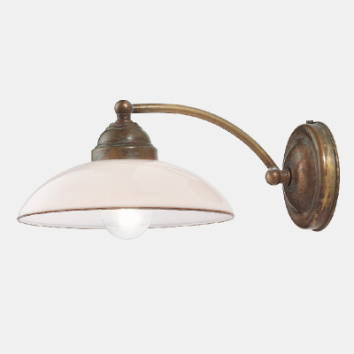 Il fanale - Up and down - Country-2 AP curvo - Vintage wall light - Brass - LS-IF-082-17-OV