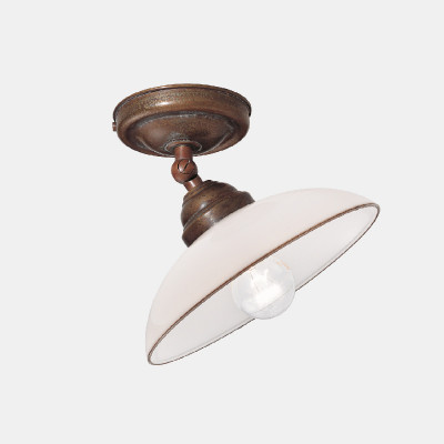 Il fanale - Up and down - Country-2 PL snodo - Glass wall light or ceiling light - Brass - LS-IF-082-23-OV