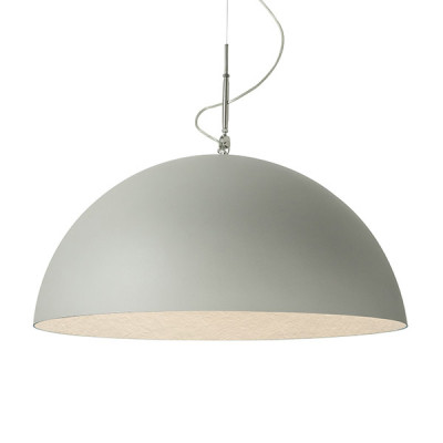 In-es.artdesign - Mezza Luna - Mezza Luna 2 Cemento SP - Modern chandelier - Grey/White - LS-IN-ES05020G-B