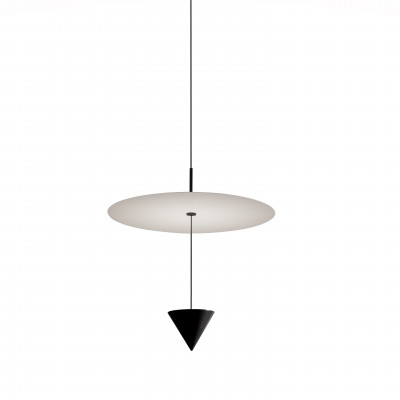 Karman - Line - Stralunata D23 SP - Chandelier with geometric shapes - Black/White - Diffused