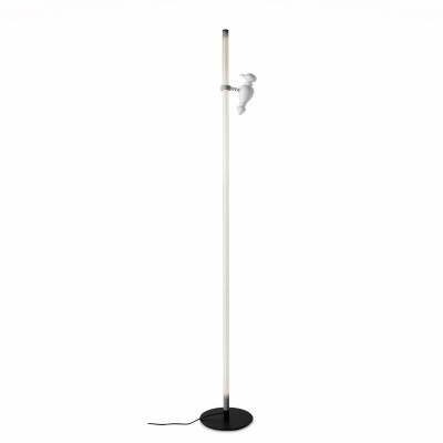 Karman - Zoo - Accipicchio PT - Floor lamp with slender line - Matt black - Diffused