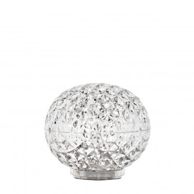 Kartell - Planet - Mini Planet TL battery - Portable lamp with light and touch dimmer integrated - Crystal - LS-KA-09410B4 - Super warm - 2700 K - Diffused