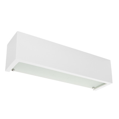 Linea Light - Gypsum - Gypsum W2 AP LED - Chalk wall light with double emission - White - LS-LL-60817W00 - Warm white - 3000 K - Diffused