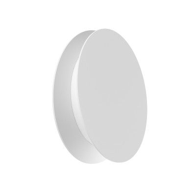 Linea Light - Home - Yo-Yo AP - Circle contemporary wall light - White RAL 9003 embossed - Diffused