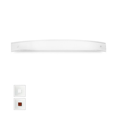 Linea Light - Mille - Mille LED AP XXL - Wall lamp - Brushed nickel/Cherry Wood - LS-LL-7846 - Warm white - 3000 K - Diffused