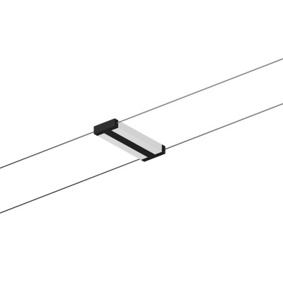Linea Light - Systems and cables - Iota-C30_2 - Lamp on wires - Black RAL 9005 embossed - LS-LL-9864 - Warm white - 3000 K - Diffused