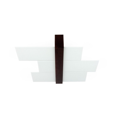 Linea Light - Triad - Triad - Walnut ceiling lamp three glasses S - Wengè - LS-LL-90230