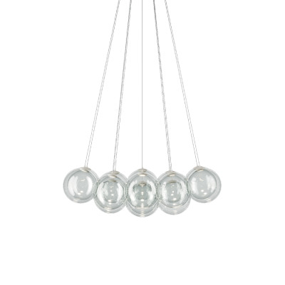 Lodes - Random Cloud - Random Cloud 14 Luci 23cm - Design chandelier, diffusor 14 - Transparent - Diffused