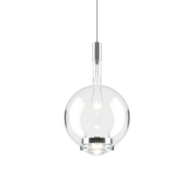 Lodes - Sky-Fall - Sky-fall round medium SP - Suspension with sphere light - Transparent - Diffused