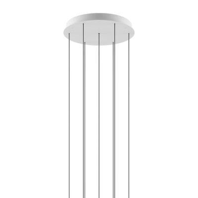 Lodes - Canopies - 7 Lights round Cluster - Round canopy for seven lamps - Matt White - LS-ST-R04L07-1000