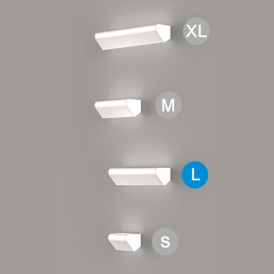 Lumen Center - Gilles - Gilles AP L - Modern wall lamp - White - LS-LC-GIL105L2 - Super warm - 2700 K - Diffused