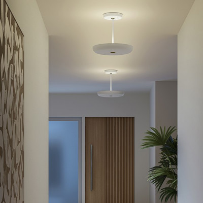 Lumen Center - Zero - Zero Pin 60 PL - Round ceiling lamp - White - LS-LC-ZRP6010527 - Super warm - 2700 K