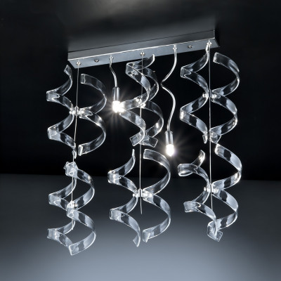 Metal Lux - Astro - Astro SP 2L - Modern chandelier with two light - Transparent - LS-ML-206-232-01