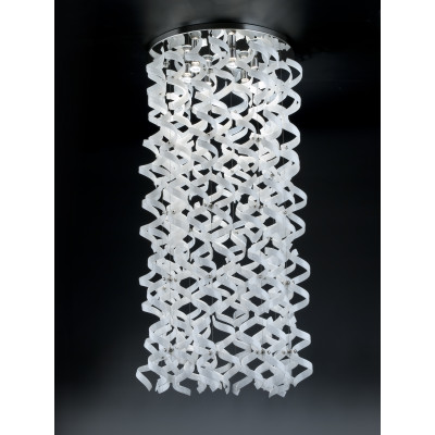 Metal Lux - Astro - Astro SP cilindro2 M - Medium cylindrical chandelier - White - LS-ML-206-629-02