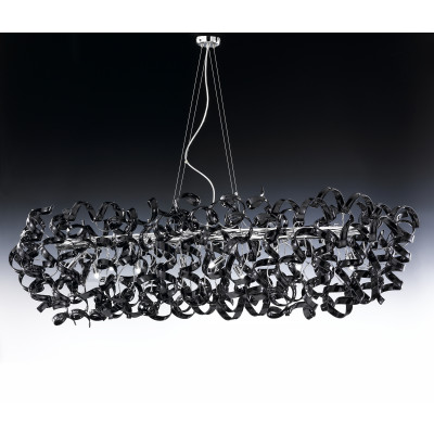 Metal Lux - Astro - Astro SP rettangolare - Rectangular modern chandelier - Bright black - LS-ML-206-540-03