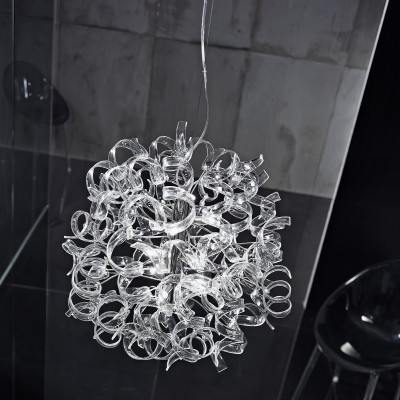 Metal Lux - Astro - Astro SP XL - Large spherical design chandelier - Transparent - LS-ML-206-170-01