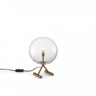 Metal Lux - Bubble - Estro TL - Metal and glass table lamp - Burnished - LS-ML-267-201-04