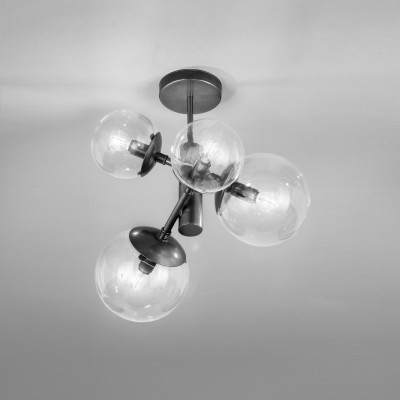 Metal Lux - Bubble - GlobaL PL 4L - Vintage ceiling lamp - Black - LS-ML-262-350-03