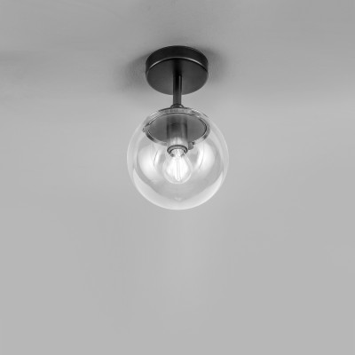 Metal Lux - Bubble - Global PL M - Medium round ceiling light - Black - LS-ML-262-320-03