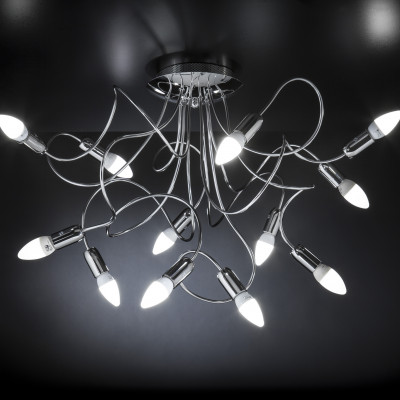 Metal Lux - Free Spirit - Free Spirit PL 12L - Ceiling lamp with 12 lights - Chrome - LS-ML-140-312