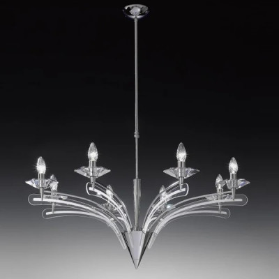 Metal Lux - New Classic - Icaro SP 8L - Classic chandelier with eight lights - Chrome - LS-ML-197-188
