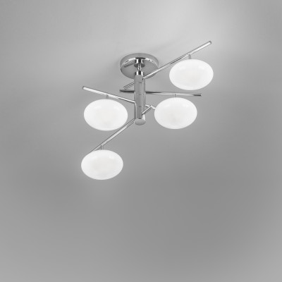 Metal Lux - Riflessi - Dolce PL 4L H36 - Modern ceiling lamp with four lights - Chrome/White - LS-ML-260-344-02