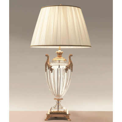 More Brands - Laudarte - Eraclea TL - Table lamp in crystal and silk - Crystal - LS-LA-eraclea-h9