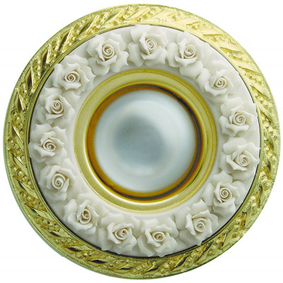 More Brands - Laudarte - Fb32 FA - Spotlight with porcelain decorations - Bronze - LS-LA-fb32