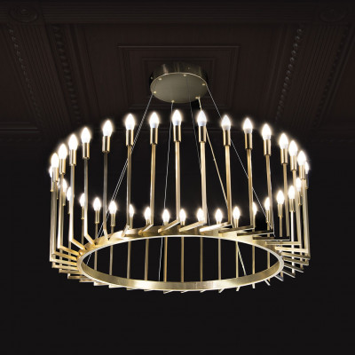More Brands - Laudarte - Lumiere SP 36L - Elegant chandelier - Brass - LS-LA-lumiere