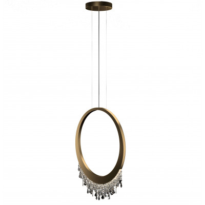 More Brands - Laudarte - Memory SP 60 - Chandelier with crystal - Brushed brass - LS-LA-memory-60 - Super warm - 2700 K - Diffused