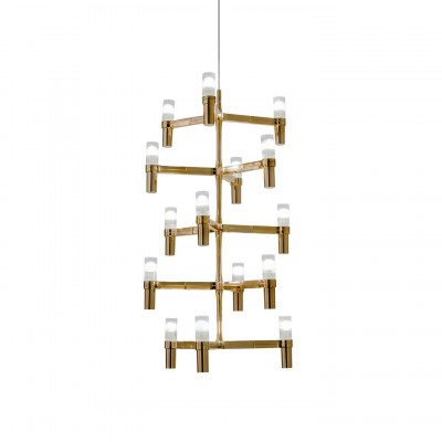 Nemo - Crown - Crown Multi SP - modern 15 lights chandelier - Amber/Gold - LS-NL-CRO-HOW-58
