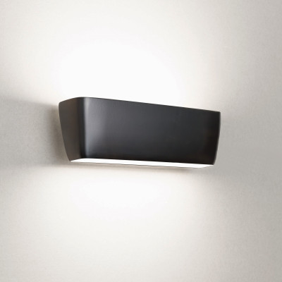 Nemo - Geometrica - Flaca AP - Design wall light  with double emission - Anthracite - LS-NL-FLA-LXW-32 - Warm white - 3000 K - Diffused