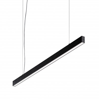 Nemo - Nemo Studio - Zirkol Linear SP M - Linear suspension lamp - Black - Diffused