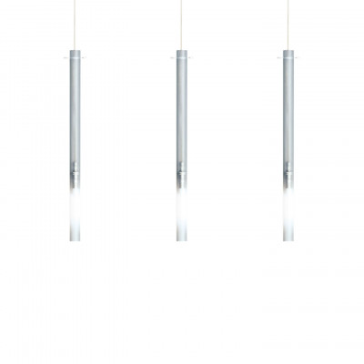 Nemo - Tubes - Canna Nuda PL S - Chandelier with tube diffusor - Satin-finished nickel - LS-NL-CAN-HSW-51