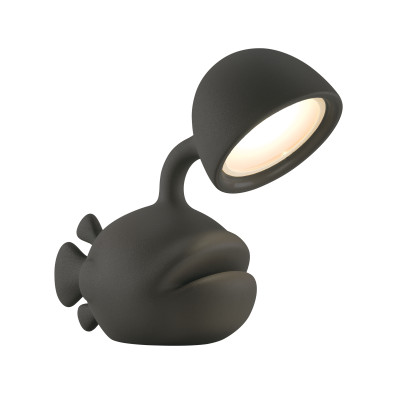 Qeeboo - Animals  - Abyss W TL - Polyethylene table lamp - Black - LS-QB-55001BL-W - Diffused
