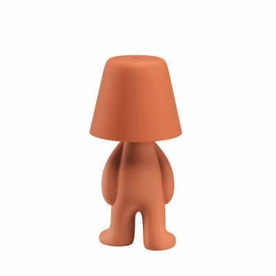 Qeeboo - Brothers - Sweet Brothers TOM TL - Touch table lamp portable - Brick red - LS-QB-43004TM-TE - Warm white - 3000 K - Diffused