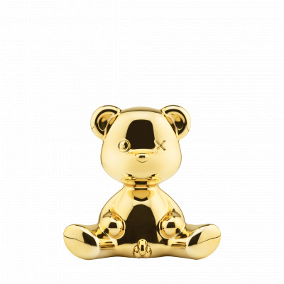 Qeeboo - Teddy - Teddy Boy Metal TL - Teddy bear-shaped lamp - Gold - LS-QB-24002GO-M