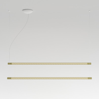 Rotaliana - Squiggle - Squiggle H11 - Chandelier two elements - Gold - LS-RO-1SQH011004ZL0 - Super warm - 2700 K - Diffused
