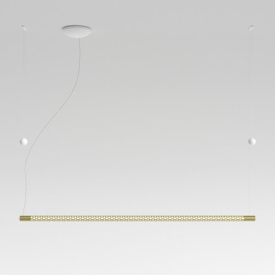 Rotaliana - Squiggle - Squiggle H9 - Linear suspension lamp - Gold - LS-RO-1SQH009004ZL0 - Super warm - 2700 K - Diffused