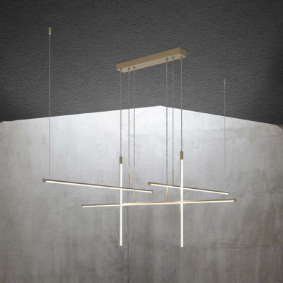 Sikrea - Essentiality - Elia SP 5L - Modern chandelier 5 lights - Gold - Diffused