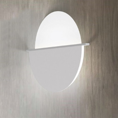 Sikrea - Essentiality - Ninfea AP - Circle contemporary wall light - Matt White - LS-SI-8088 - Warm white - 3000 K - Diffused