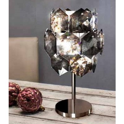 Sikrea - Jewel - Victoria TL - elegant table lamp - Fumè/Black - LS-SI-5833