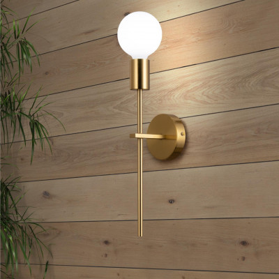 Sikrea - Linee - Anna A AP - Contemporary design wall light - Brushed brass - LS-SI-2062