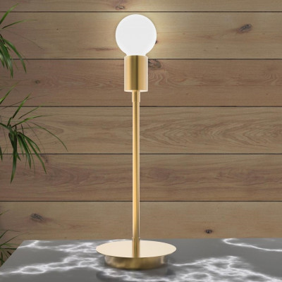 Sikrea - Linee - Anna S TL - Minimal table lamp - Brushed brass - LS-SI-2055