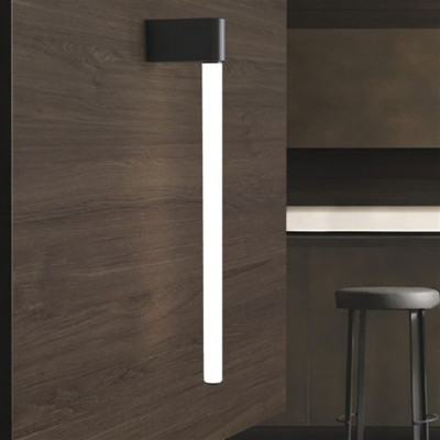 Sikrea - Linee - Kira AP LED - Wall light with acrylic diffusor - Matt black - LS-SI-7708 - Warm white - 3000 K