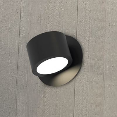 Sikrea - Linee - Point AP - Wall light with directable light - Matt black - LS-SI-7371
