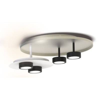 Sikrea - Molecole - Ghost PL 5L - Ceiling light five light - White / Silver - LS-SI-9535