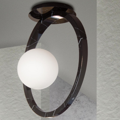 Sikrea - Onde - Dea PL PL - Round ceiling light - Black/White - LS-SI-4424