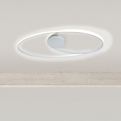 Sikrea - Onde - Giove L  AP PL - Modern wall light or ceiling light - Matt White - LS-SI-2451 - Warm white - 3000 K - Diffused