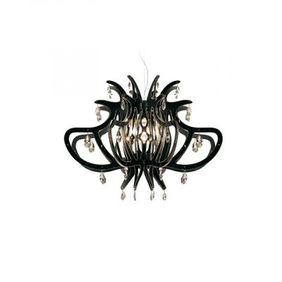Slamp - Ginetta - Medusa SP - Modern colourful chandelier - Black - LS-SL-MED14SOS0000NT